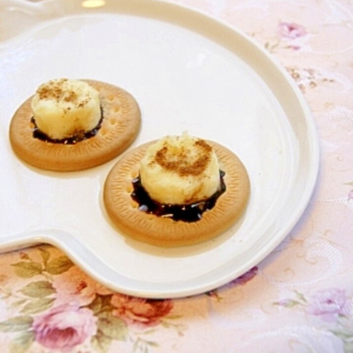 簡単おやつ ビスケットにバナナ レシピ 作り方 By ホヌ Honu 楽天レシピ 簡単おやつ ビスケットにバナナ レシピ 作り方 By ホヌ Honu 楽天レシピ